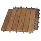 Trall Teak Deltaplattan Strand Stainless 30x30 Typ K Vänster