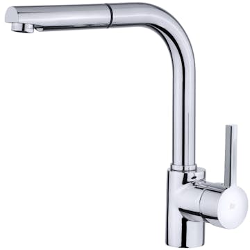 Köksblandare Intra Ares Högpip Engreppsblandare Krom Svängbar & Utdragbar Pip