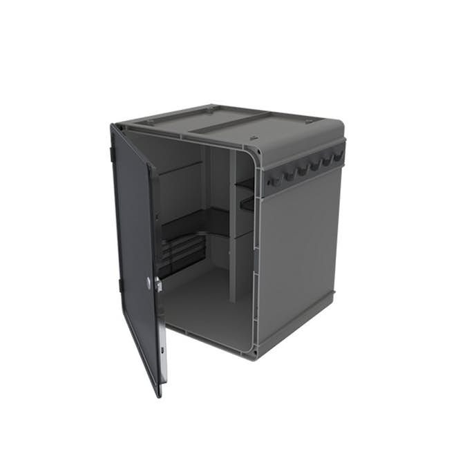 Medicinskåp Beslag Design Rök/Mörkgrå