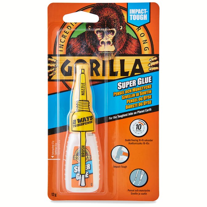 Lim Gorilla Superlim Pensel och munstycke 12g