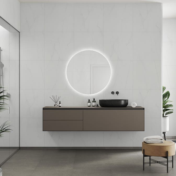 Våtrumsskiva Fibo 2487-LM6060 S Bianco Marble 10x620x3020 mm