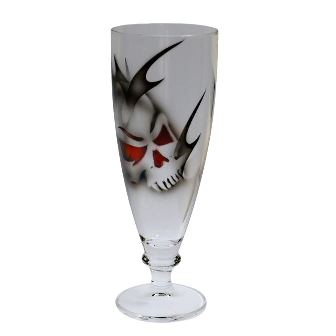 Ölglas Nybro Crystal Dödskalle 38 cl