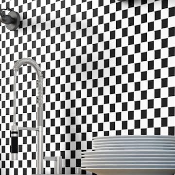 Klinkermosaik Arredo Titan Mix Svart/Vit Blank 3x3 cm