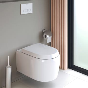 Vägghängd Toalettstol Duravit Qatego med Mjukstängande Hårdsits