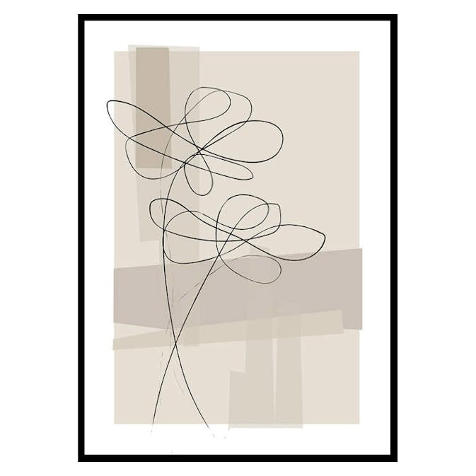 Poster Gallerix Abstract Flower No1