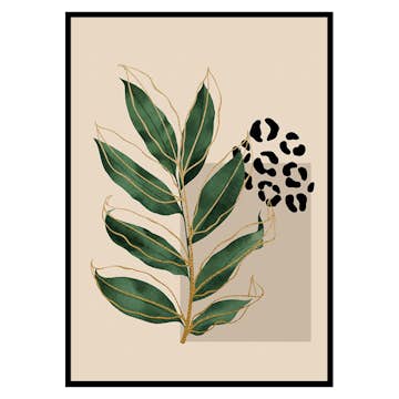 Poster Gallerix Abstract Leaves No2