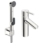 Tvättställsblandare Oras Optima 2606AF med Självstängande Handdusch