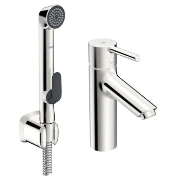 Tvättställsblandare Oras Optima 2606AF med Självstängande Handdusch