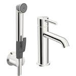 Tvättställsblandare Oras Optima Style 2606FH med Självstängande Handdusch