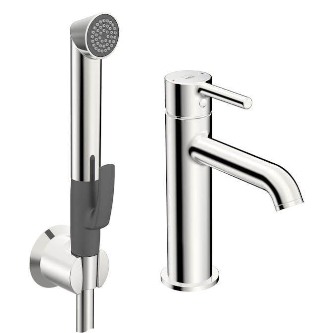 Tvättställsblandare Oras Optima Style 2606FH med Självstängande Handdusch