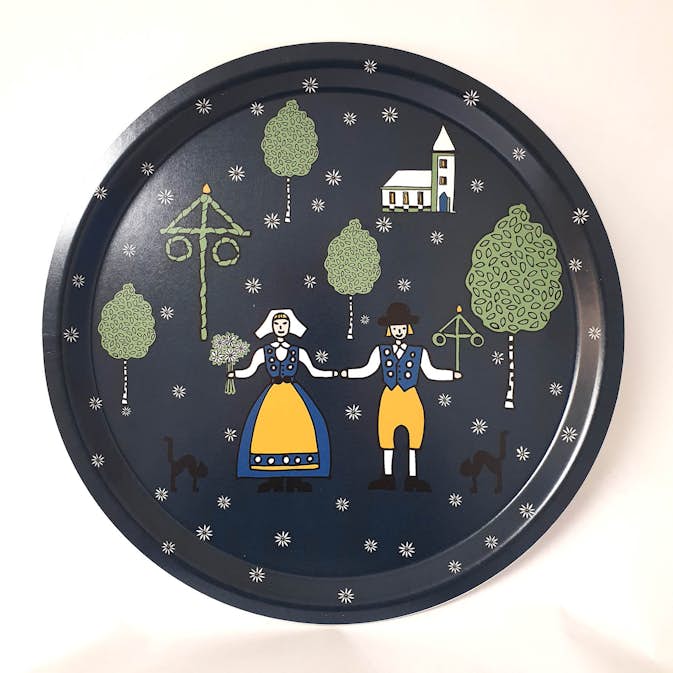 Bricka Arvidssons Textil Sverige Rund