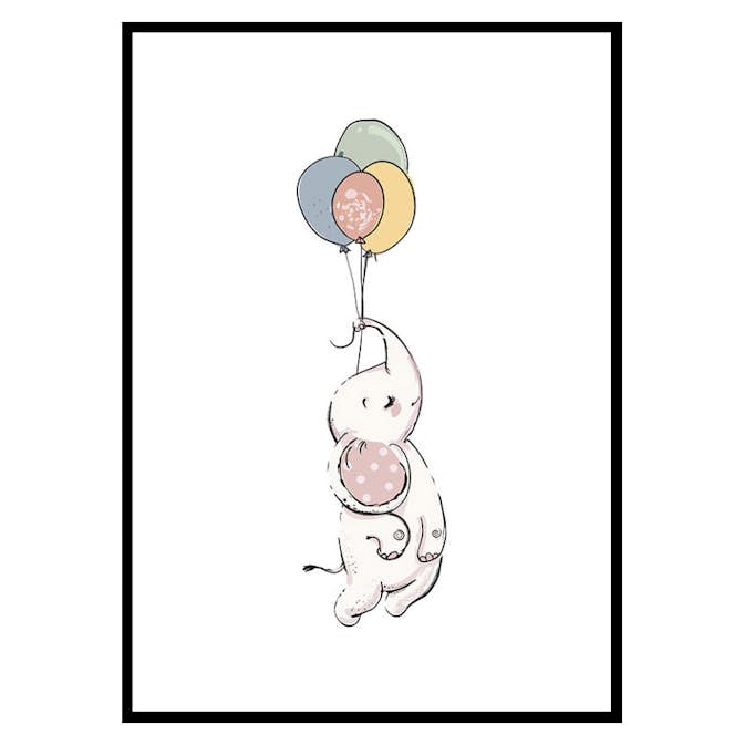 Poster Gallerix Animals And Balloons No4