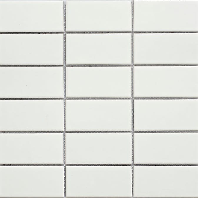 Klinkermosaik Arredo Titan Vit Matt 5x10 cm