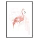 Poster Gallerix Watercolor Flamingo