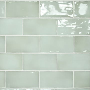 Kakel Lhådös Glaciär Mint 7,5x15 cm
