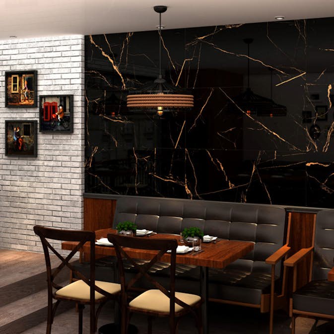 Klinker Netto Ceramika Markinia Gold High Glossy 60x120 cm