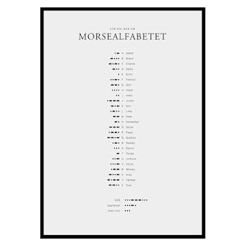 Poster Gallerix Morsealfabetet