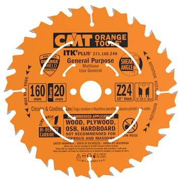 Sågklinga CMT Orange Tools ITK-Plus klyv/kap