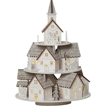 Julby Star Trading Grauberg med Belysning & Musikspel