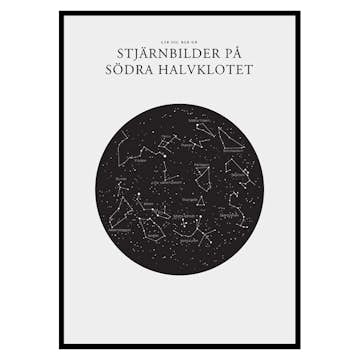 Poster Gallerix Stjärnbilder På Södra Halvklotet