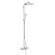 Takduschset Hansgrohe Crometta E Showerpipe 240 1-jet med Badkarsblandare