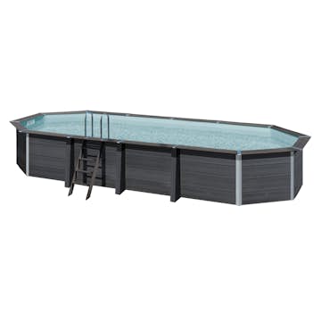 Poolpaket Swim & Fun Kompositpool Oval Full Kit 1,24 m