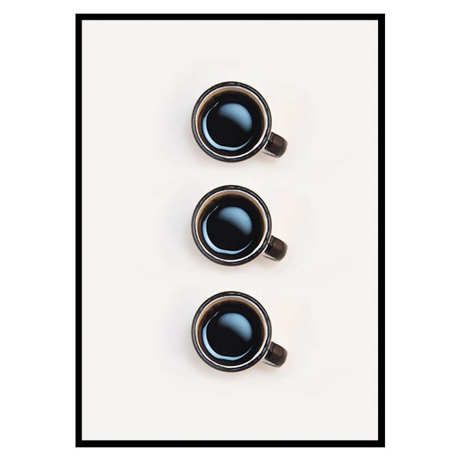 Poster Gallerix Three Cups Of Coffee