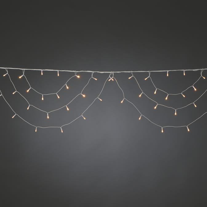 Istappsslinga Gnosjö Konstsmide Bågar 184L Amber LED