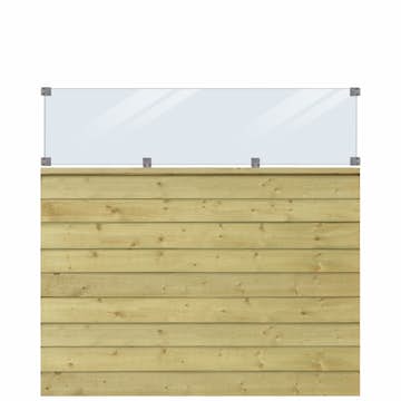 Profilstaket PLUS Klink Med Glas 174 x 163 cm