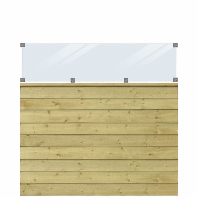 Profilstaket PLUS Klink Med Glas 174 x 163 cm