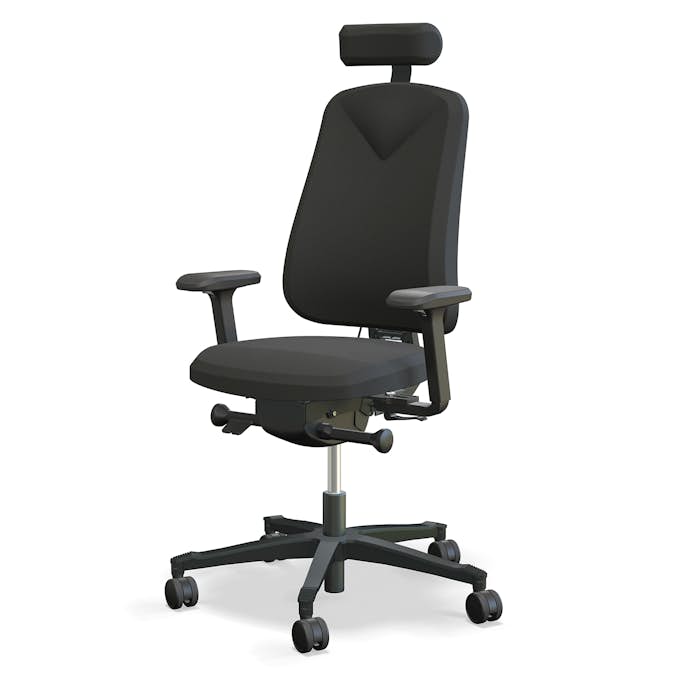 Kontorsstol Lanab Group Höganäs 280 med Armstöd och Nackstöd