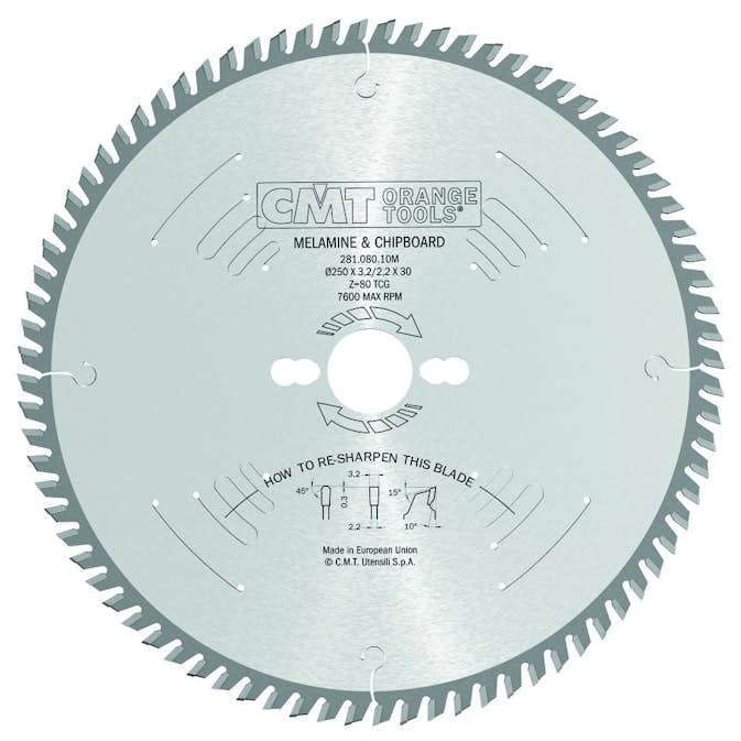 Formatsågklinga CMT Orange Tools TF Laminat/Spånskivor