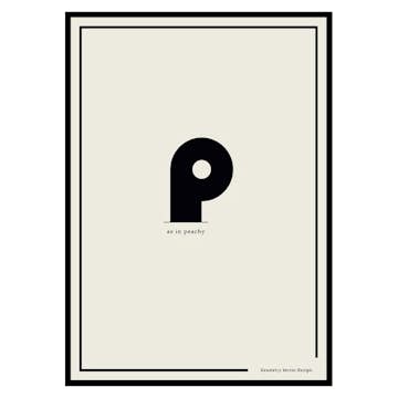 Poster Gallerix P As In Peachy