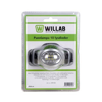 Pannlampa Willab 10 Lysdioder