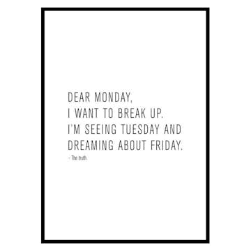 Poster Gallerix Dear Monday