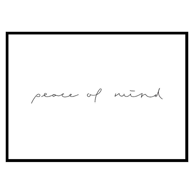 Poster Gallerix Peace of mind