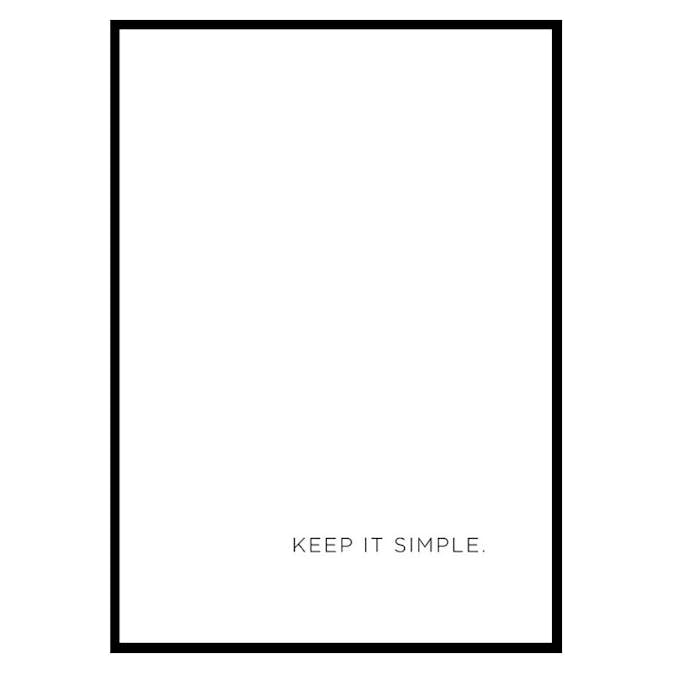Poster Gallerix Keep It Simple