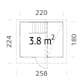 Lekstuga Palmako Tom 3,8 m2