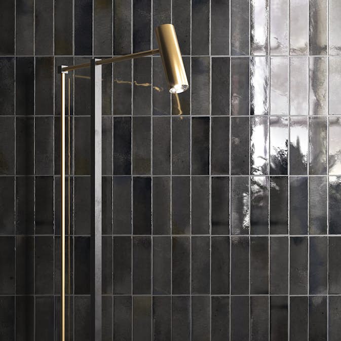 Kakel Lhådös Hanoi Black Ash 6,5x20 cm