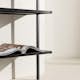 Vägghängd Hylla Venture Home Caracas i Svart Stål 183 cm