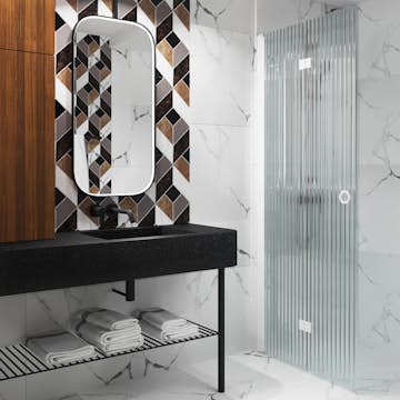 Duschdörr Hietakari Forma 303 Vikbar