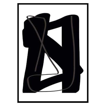 Poster Gallerix Noir Audacieux