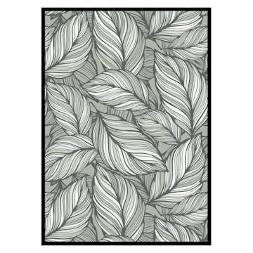 Poster Gallerix Leaf Pattern