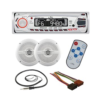 Stereopaket ProMarine Bluetooth 4x65 W