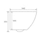 Vägghängd Toalettstol Lavabo Studio Rimless