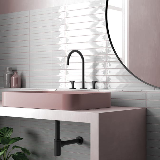 Klinker Lhådös Vitral Dekor Light Grey 5x40 cm