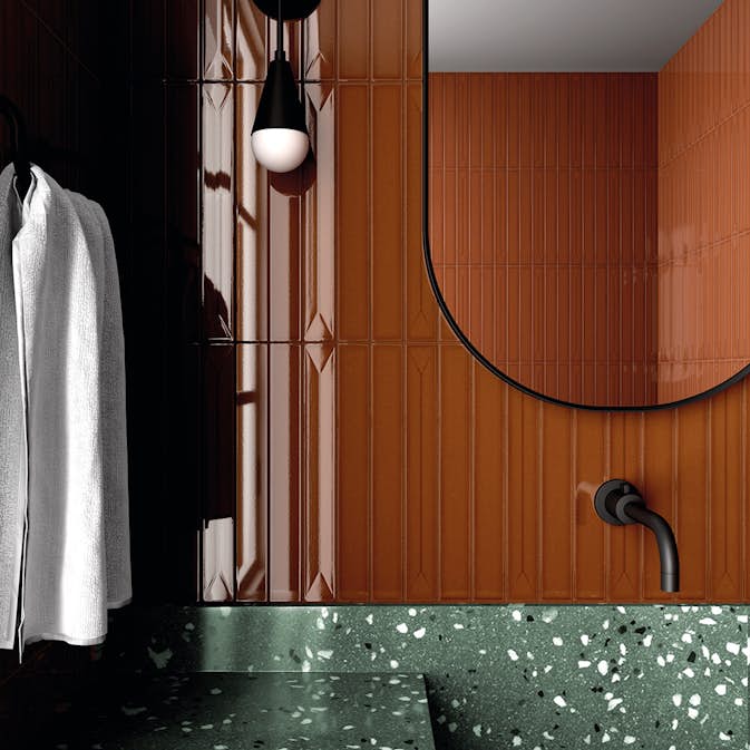 Klinker Lhådös Vitral Caramel 5x40 cm