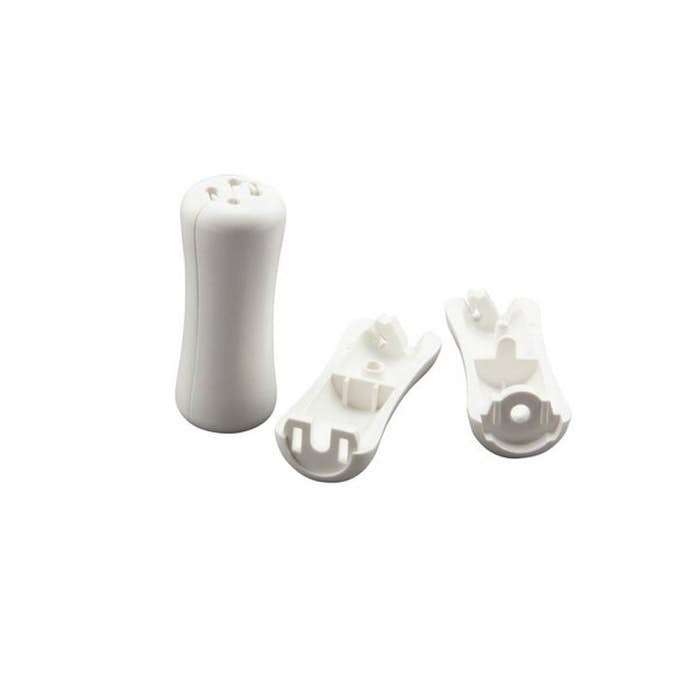 Säkerhetsklocka Persienn Habo Linknopp Vit 2st