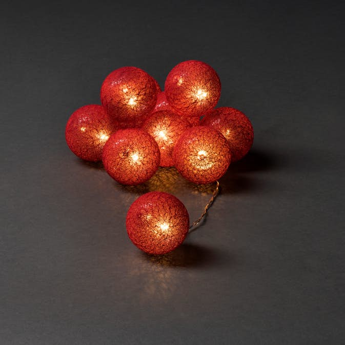 Ljusslinga Gnosjö Konstsmide 10L Garnbollar LED