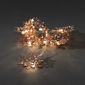 Ljusslinga Gnosjö Konstsmide med Snöflingor i Metall